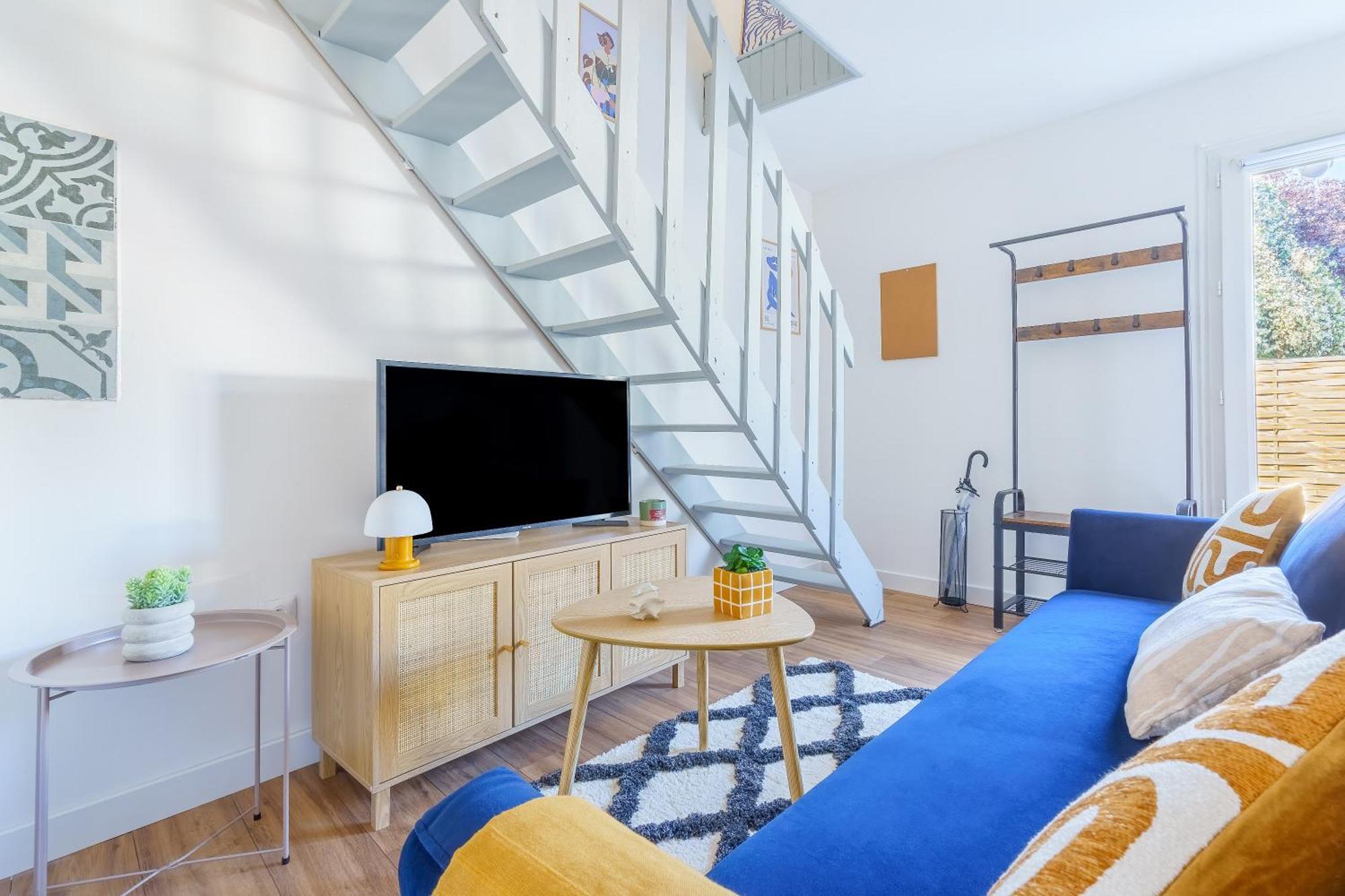 Maisonnette Bleu Horizon Avec Jardin - 2Min Gare - Serenito Homes Saint-Just-en-Chaussee Kültér fotó