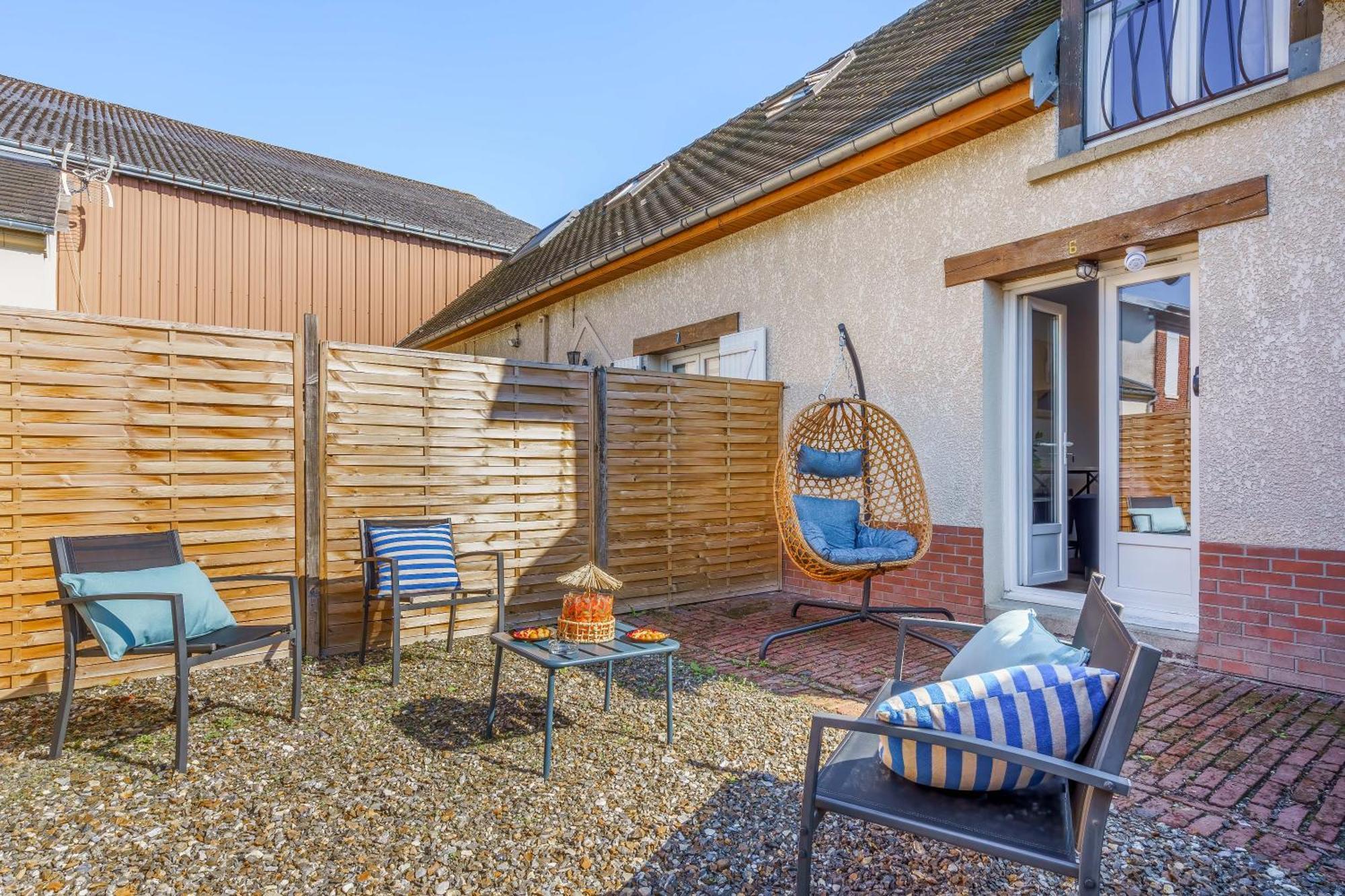 Maisonnette Bleu Horizon Avec Jardin - 2Min Gare - Serenito Homes Saint-Just-en-Chaussee Kültér fotó